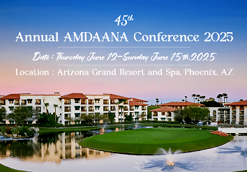 45th Annual AMDAANA Conference: Updates in Internal Medicine and Cardiovascular Diseases Banner