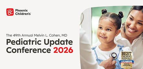 PCH 49th Annual Melvin L Cohen, MD Pediatric Update Conference 2026 Banner